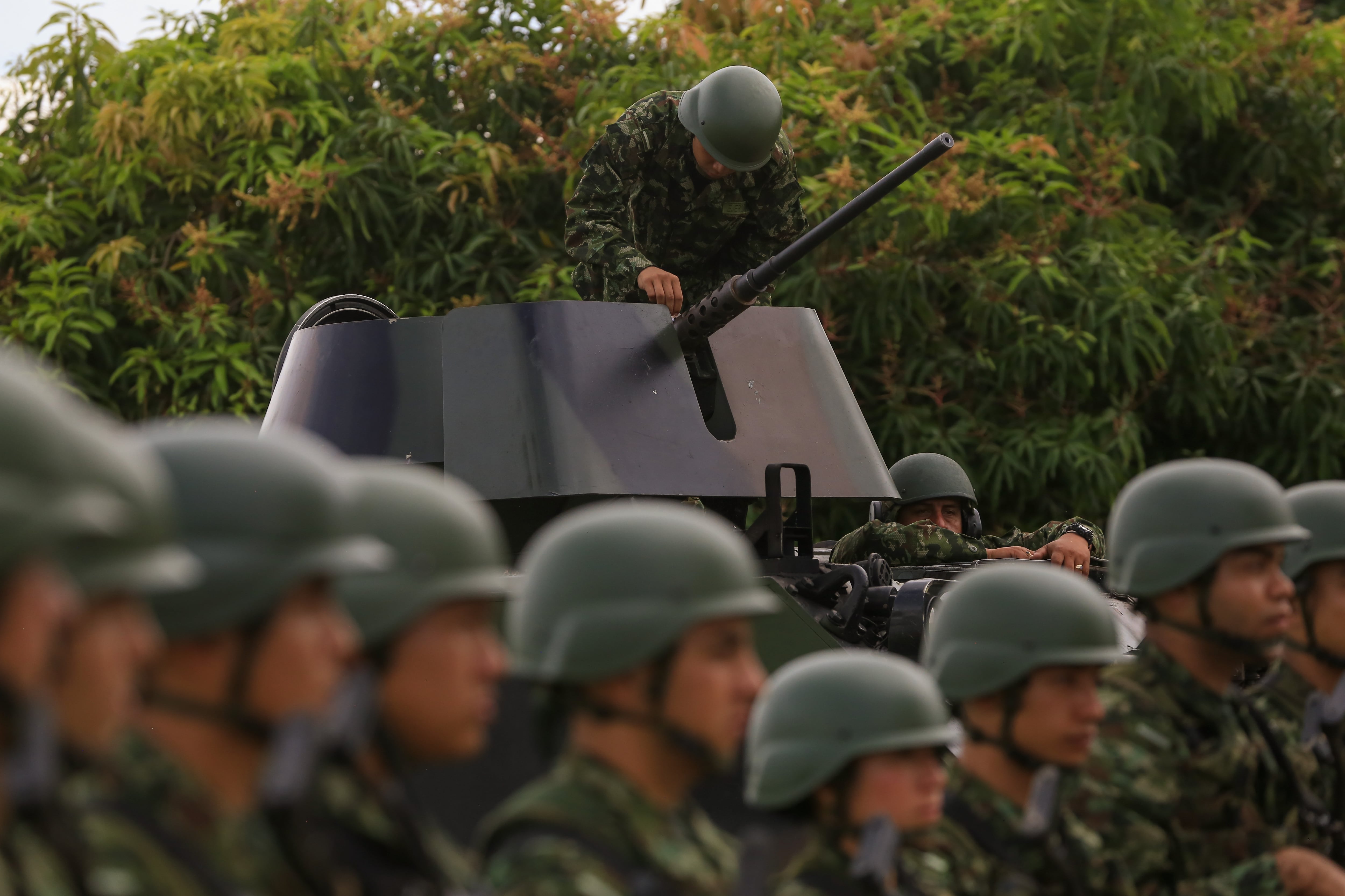 Miembros del Ejército colombiano.