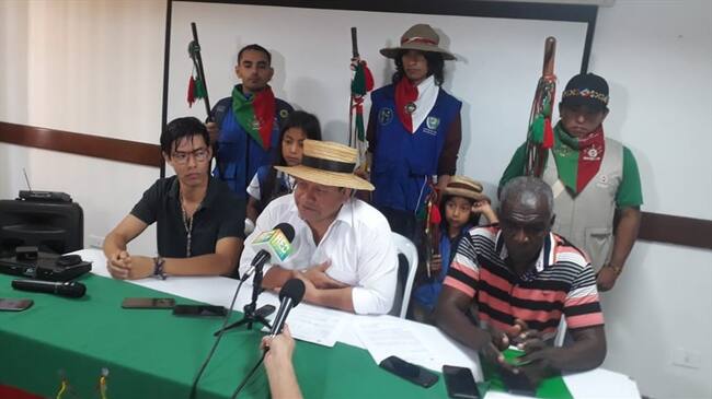 El líder indígena Johany Yule informó que en lo corrido del año llevan 36 asesinatos, lo que representa un incremento de homicidios. Foto: Cortesía Miguel Palta