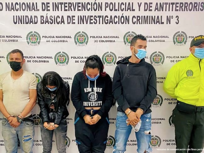 Estas son las bandas delincuenciales que azotaban Bogotá. Foto: Cortesía Fiscalía General de la Nación.
