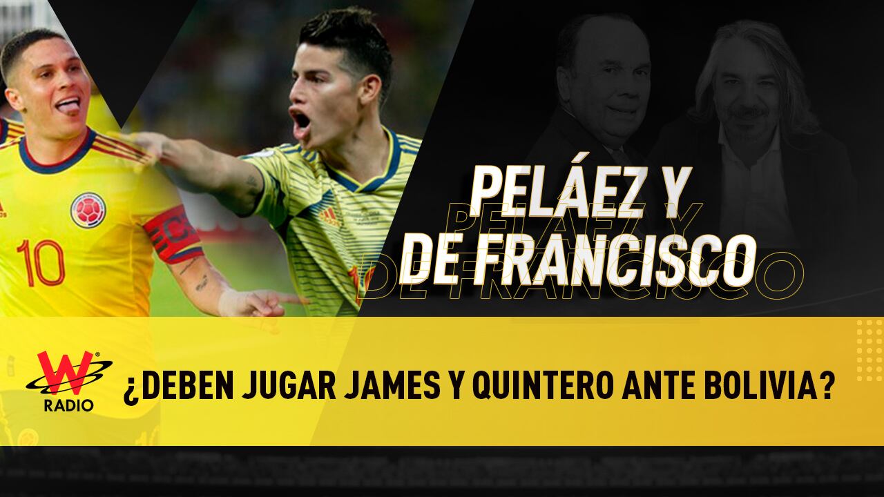 Juan Fernando Quintero y James Rodríguez en la Selección Colombia. Foto: Colprensa - Diego Pineda / Cortesía FCF