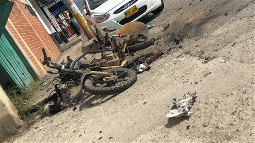 Atentado con ‘moto bomba’ en Florida, Valle del Cauca . Foto: Erika Rebolledo