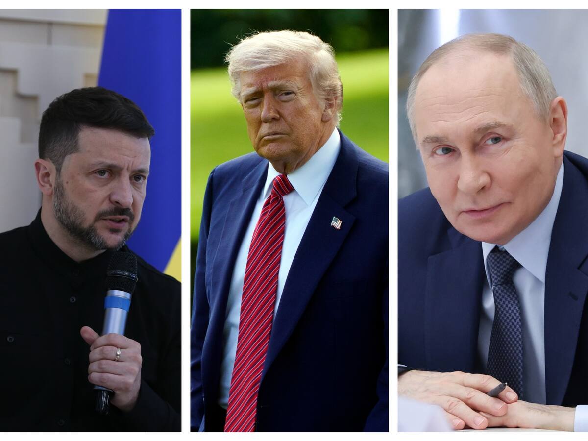 Zelenski propuso una reunión trilateral con Trump y Putin