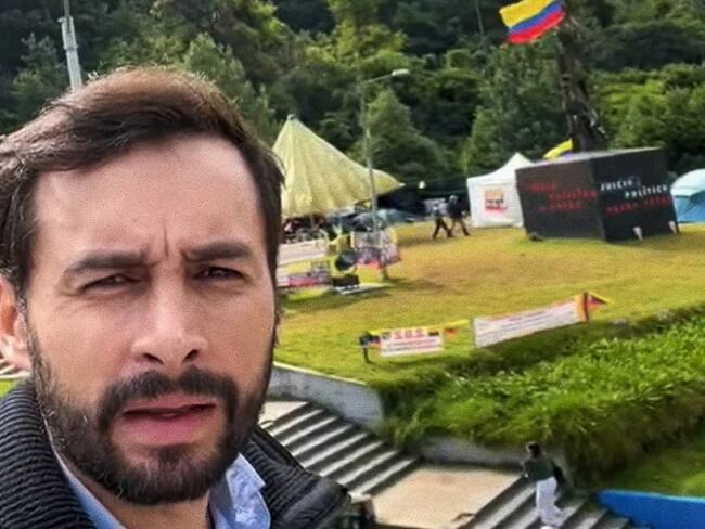 "Aquí no se lanzan mensajes de odio": Uscátegui responde por plantón en monumento Gandhi