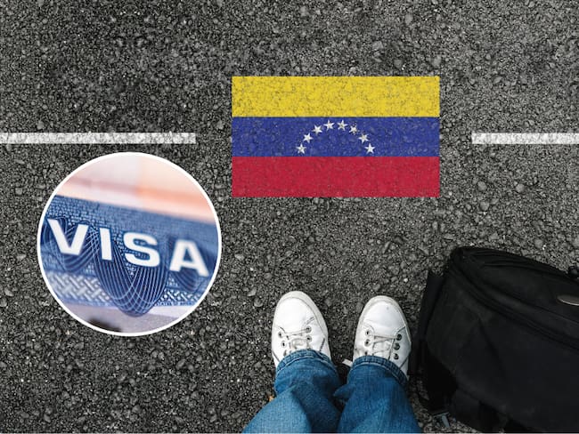 Persona viajera de Venezuela con su maleta de viaje / Visa (Getty Images)