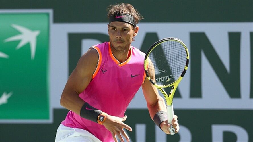Nadal se retira de semifinales de Indian Wells contra Federer por lesión. Foto: Getty Images