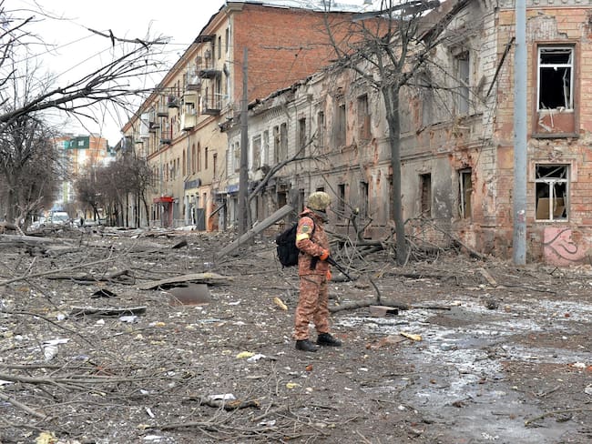 Járkov, Ucrania, tras bombardeo ruso