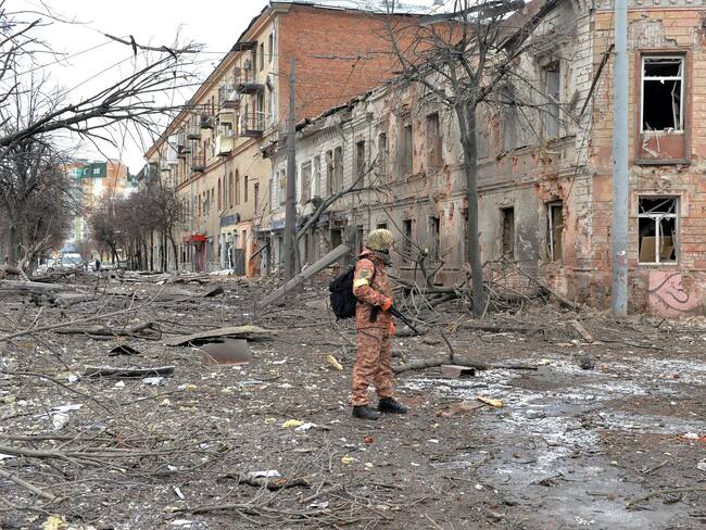Járkov, Ucrania, tras bombardeo ruso