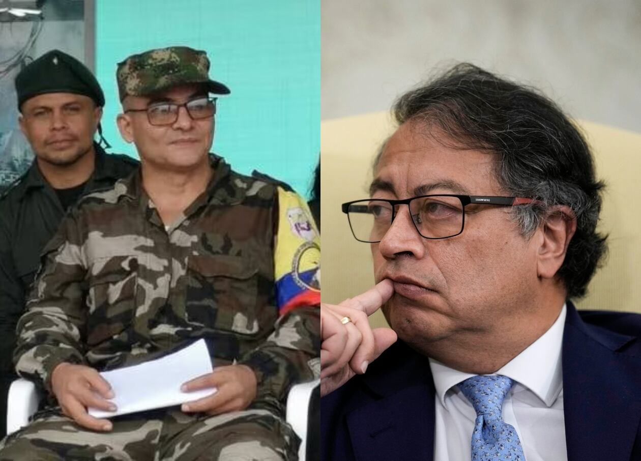 Alias Iván Mordisco y Gustavo Petro | Fotos: Colprensa