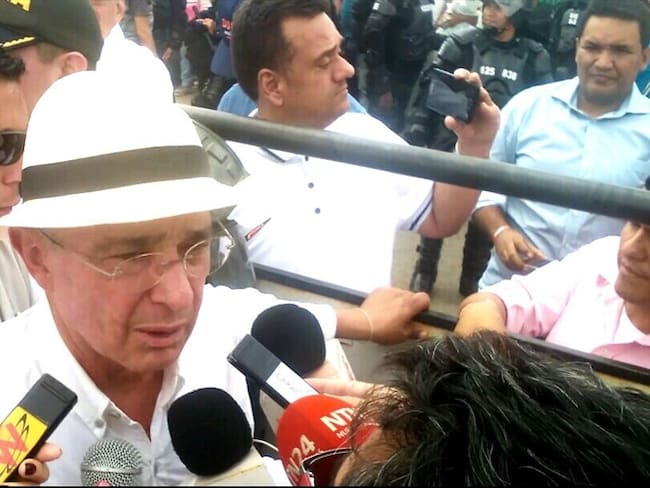 expresidente  Álvaro Uribe. Foto: Audrey Carrillo