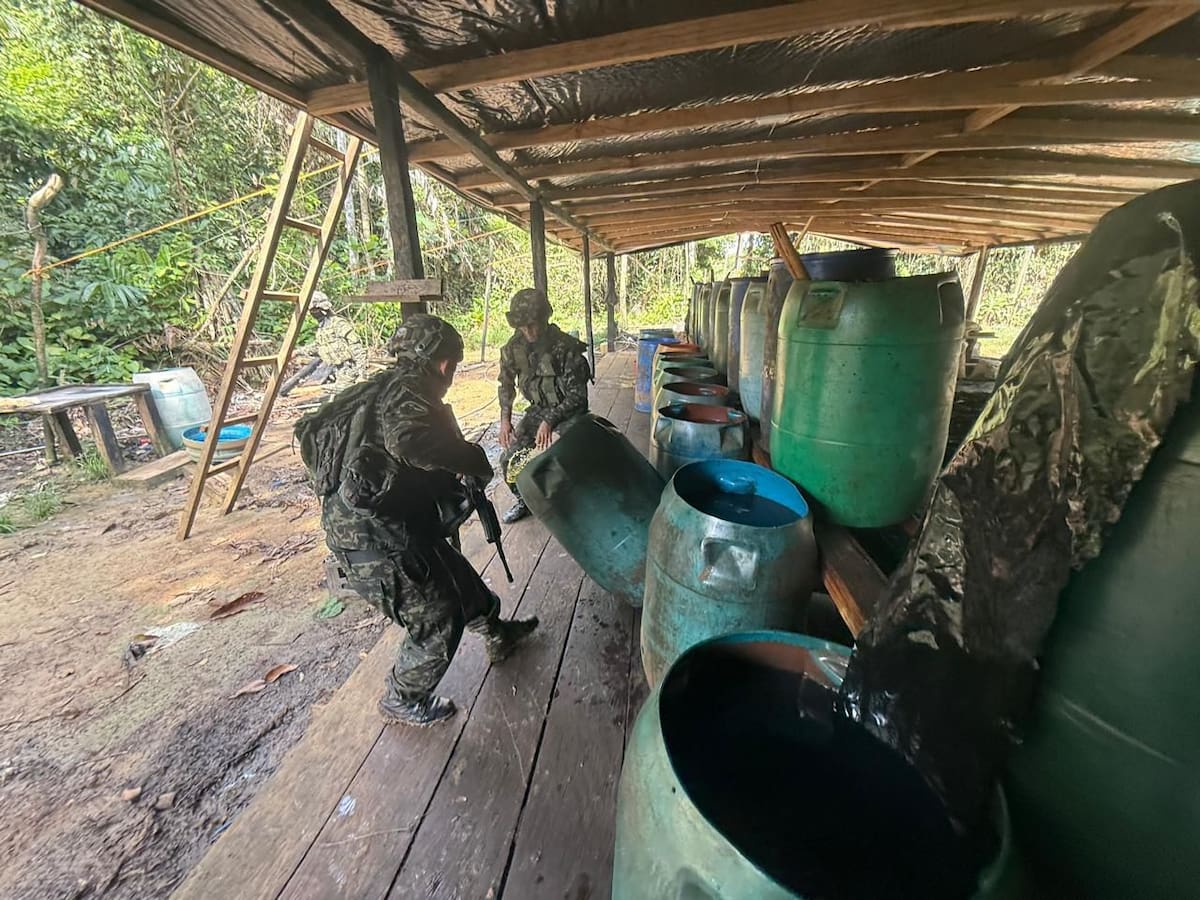 Ejército destruyó laboratorio para el procesamiento de pasta base de coca en Guaviare