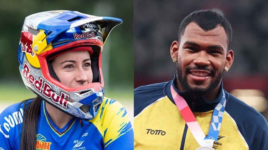 Mariana Pajón, Anthony Zambrano y medallistas olímpicos de Colombia en Tokio 2020. Foto: Maximiliano Blanco/Getty Images - Christian Petersen/Getty Images