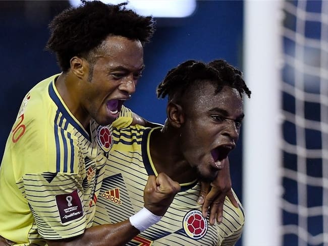 Juan Guillermo Cuadrado y Duván Zapata en la Selección Colombia. Foto: Gabriel Aponte/Getty Images