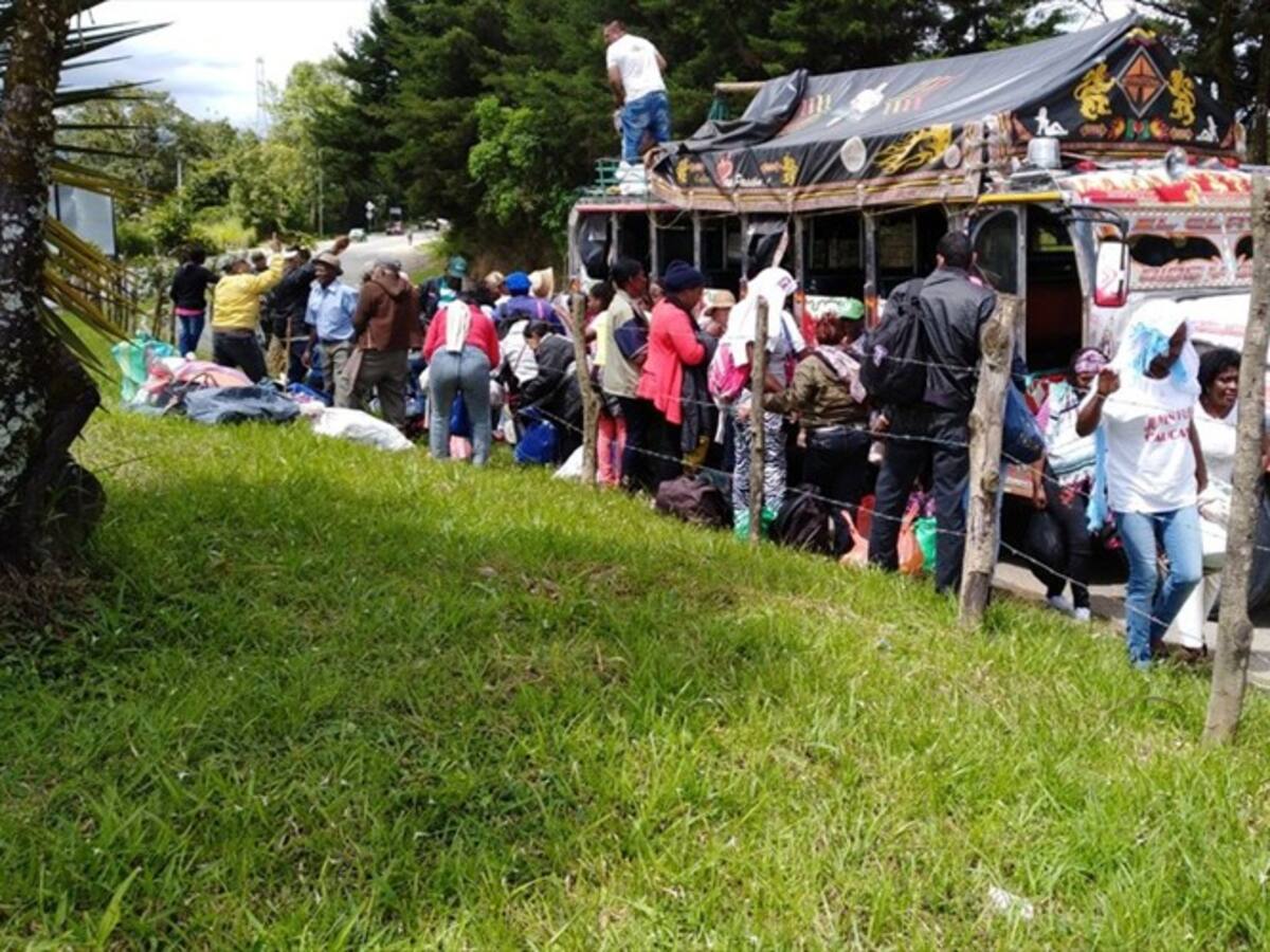 Inició el paro de comunidades campesinas en Cauca