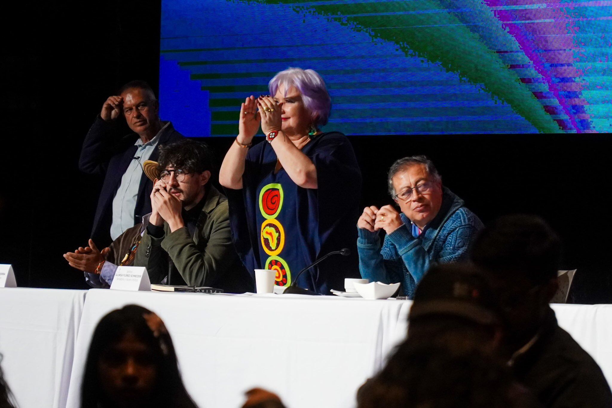 Gloria Flórez y Gustavo Petro. Foto: prensa Glroia Flórez