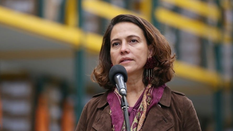 La ministra del Interior, Nancy Patricia Gutiérrez, aseguró que se le está garantizando al país su derecho a la protesta pacífica. Foto: Colprensa