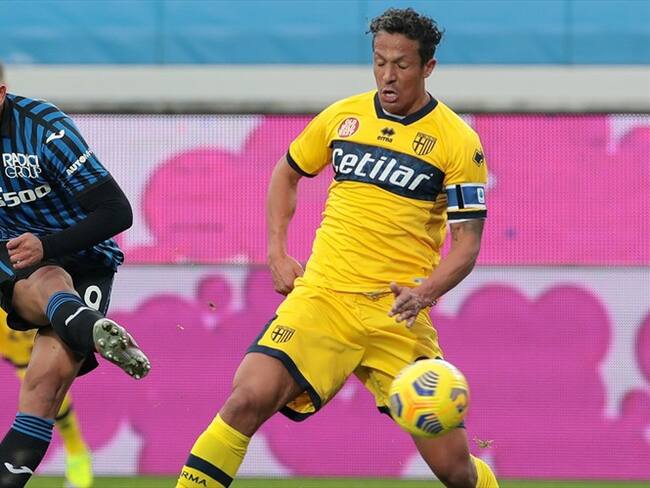 Golazo de Luis Fernando Muriel ante el Parma. Foto: Emilio Andreoli/Getty Images