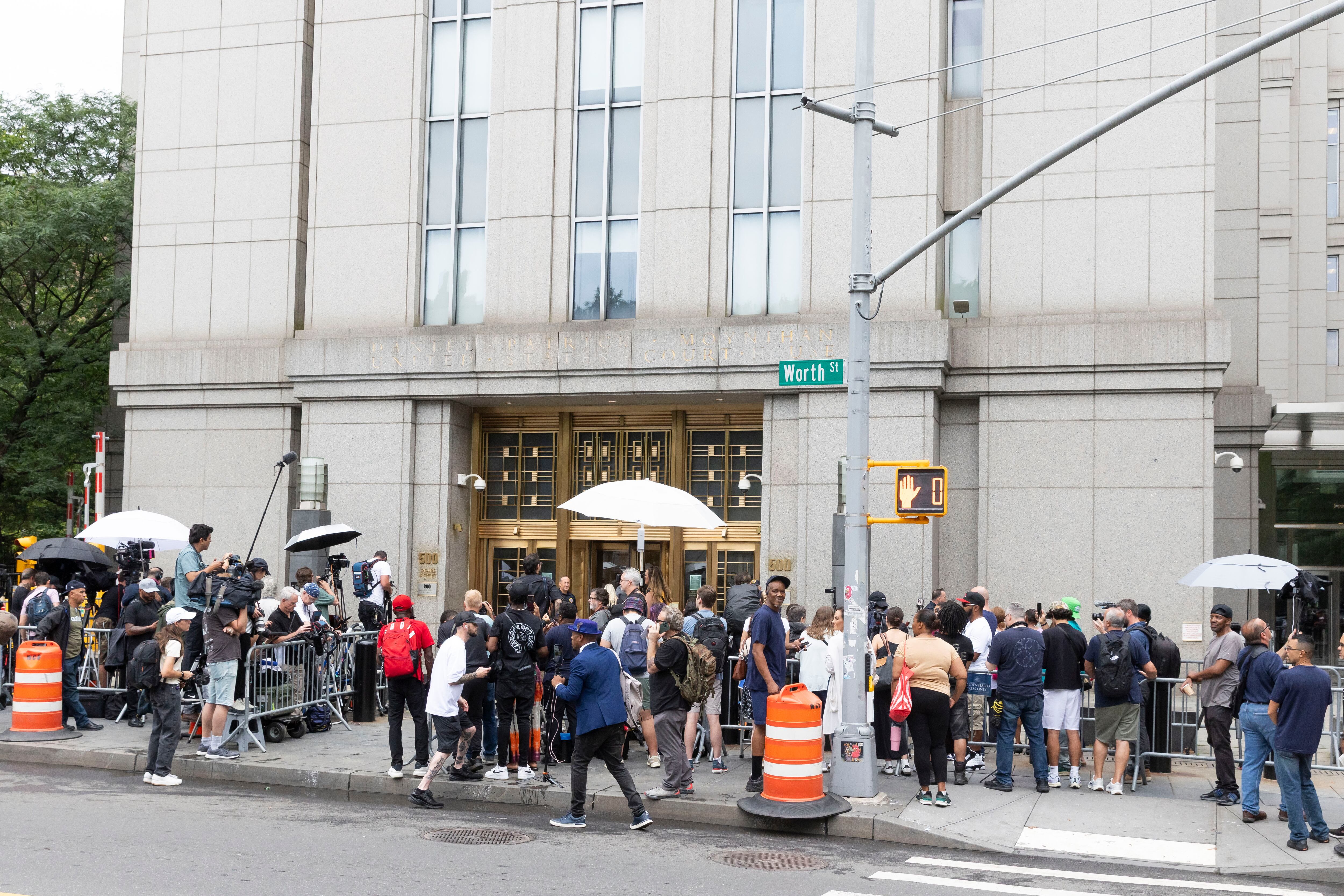Palacio de justicia en la ciudad de Nueva York, donde se llevó a cabo el juicio de Sean 'Diddy' Combs. FOTO: EFE/EPA/JUSTIN LANE