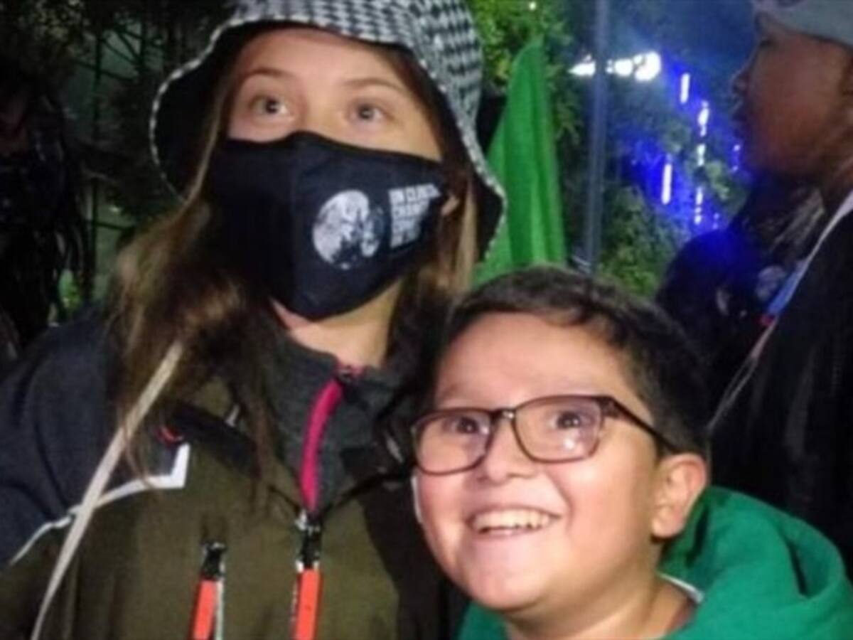 Francisco Vera, el niño ambientalista colombiano, se reunió con Greta Thunberg