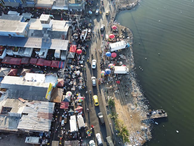 Trasladarán el Mercado de Bazurto de Cartagena una zona con más espacios para vehículos de abastecimiento | Foto: Suministrada
