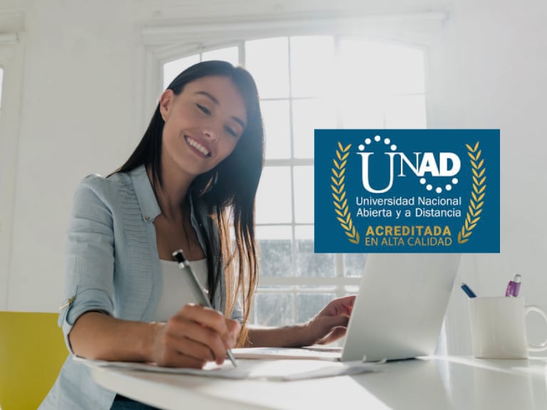 Estudiante, imagen de referencia - Getty Images y logo de la UNAD, web UNAD.
