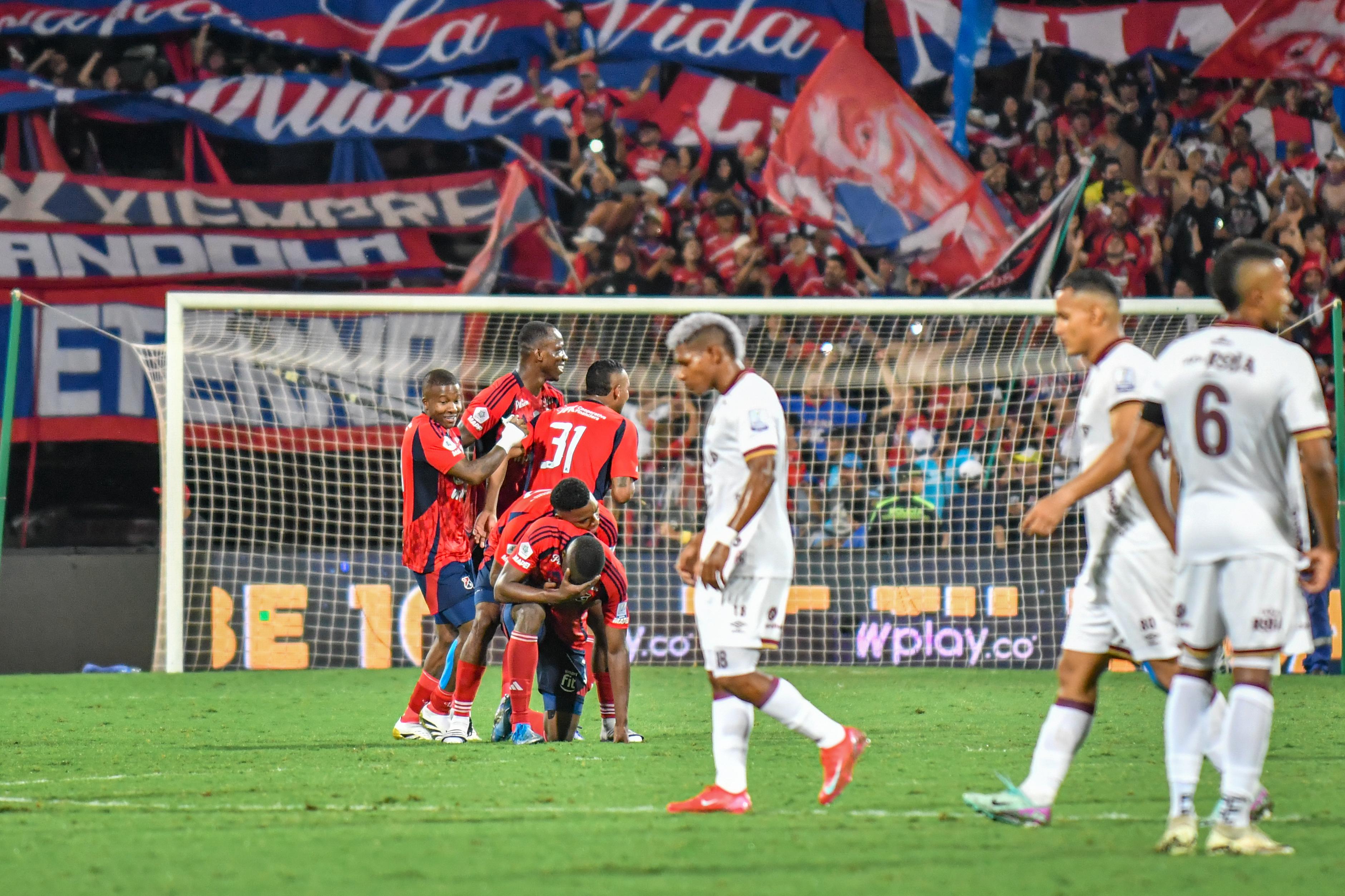Independiente Medellín superó a Deportes Tolima y es el primer finalista de la Liga BetPlay. Foto: David Jaramillo/ Colprensa.
