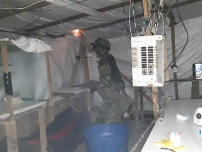 Según las informaciones obtenidas por inteligencia militar, este laboratorio pertenecería al Epl. Foto: Ejército Nacional