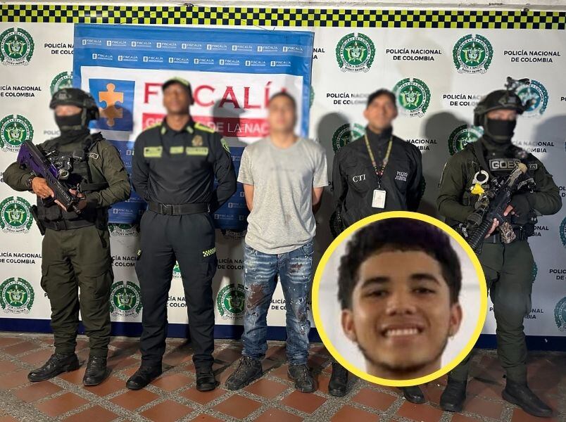 Captura del homicida de joven deportista asesinado en Pereira (foto: Policía Nacional)