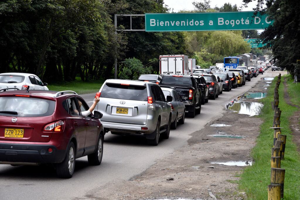 Trancón en Bogotá. Foto: Guillermo Legaria / Getty Images