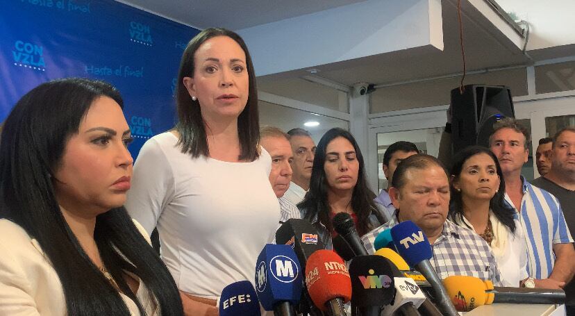 María Corina Machado, líder opositora, denuncia nuevas detenciones. Foto Gabriela González