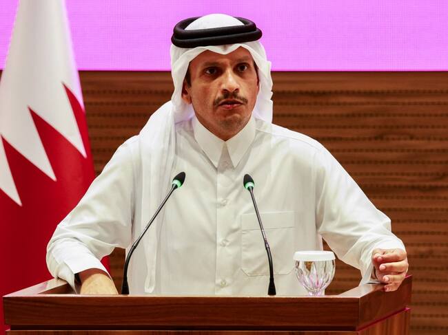 El primer ministro de Qatar, Mohammed bin Abdulrahman al-Thani el 9 de septiembre de 2025. FOTO: Karim JAAFAR / AFP