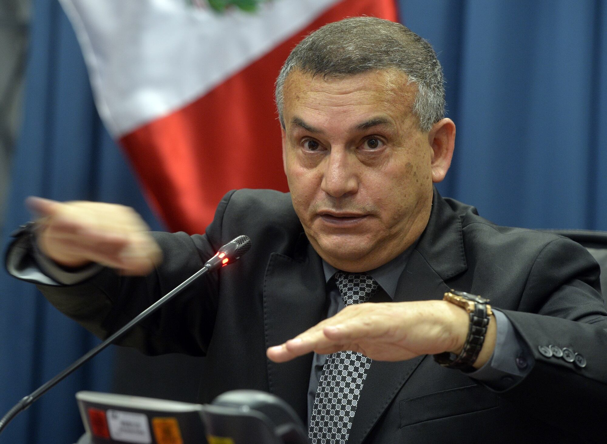 Daniel Urresti. (Photo credit should read CRIS BOURONCLE/AFP via Getty Images)