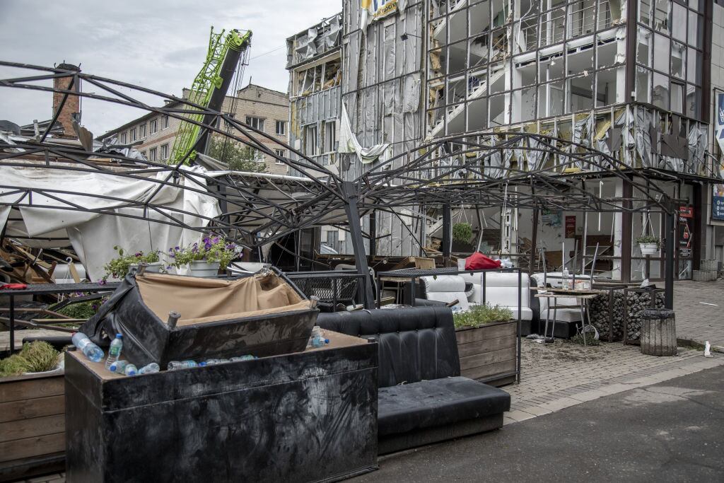 Kramatorsk tras ataque con misiles rusos. (Photo by Narciso Contreras/Anadolu Agency via Getty Images)