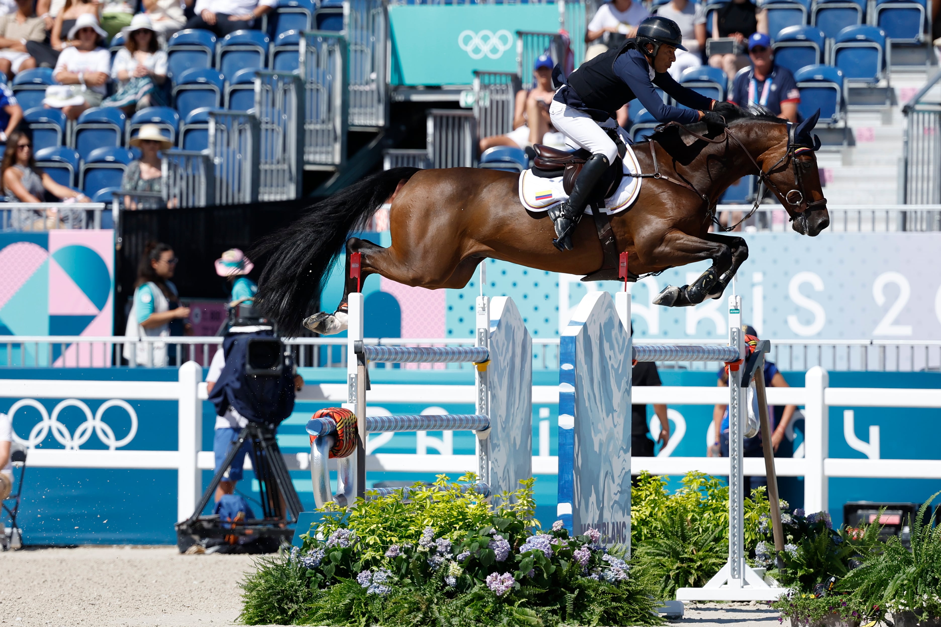 El jinete colombiano René López Lizarazo. Foto: EFE/ Juanjo Martín