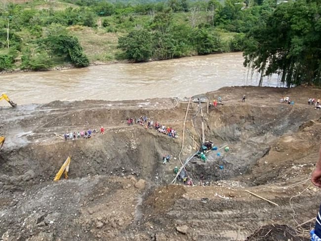 La Agencia Nacional de Minería manifestó que se procede con el protocolo de bioseguridad para adelantar el rescate.. Foto: Mario Escobar / W Radio