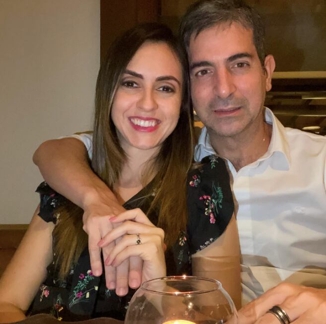 Fiscal paraguayo Marcelo Pecci y su esposa Claudia Aguilera. Foto: Instagram, Claudia Aguilera.