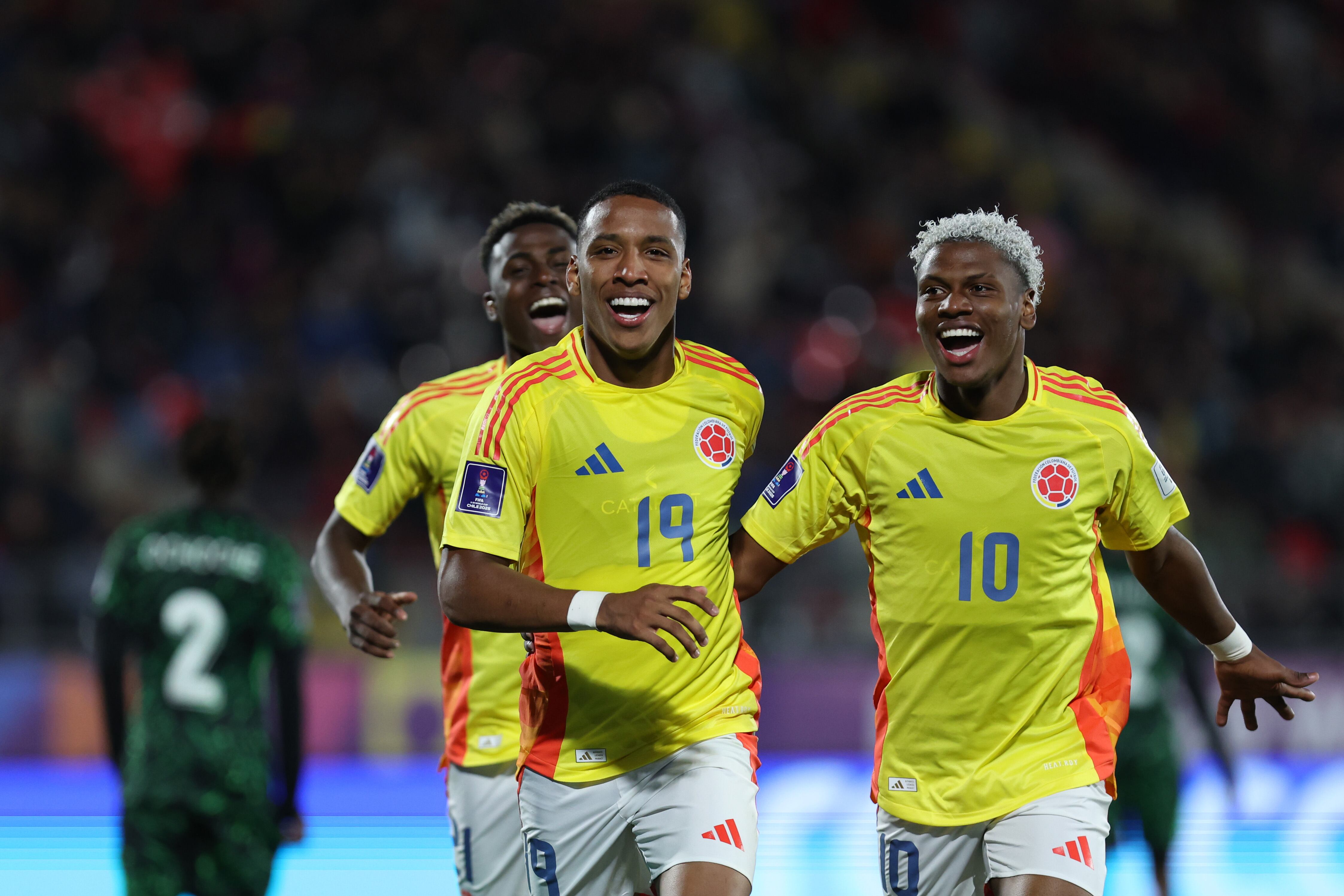 Kéner González festeja su gol ante Nigeria. (Photo by Ricardo Moreira - FIFA/FIFA via Getty Images)