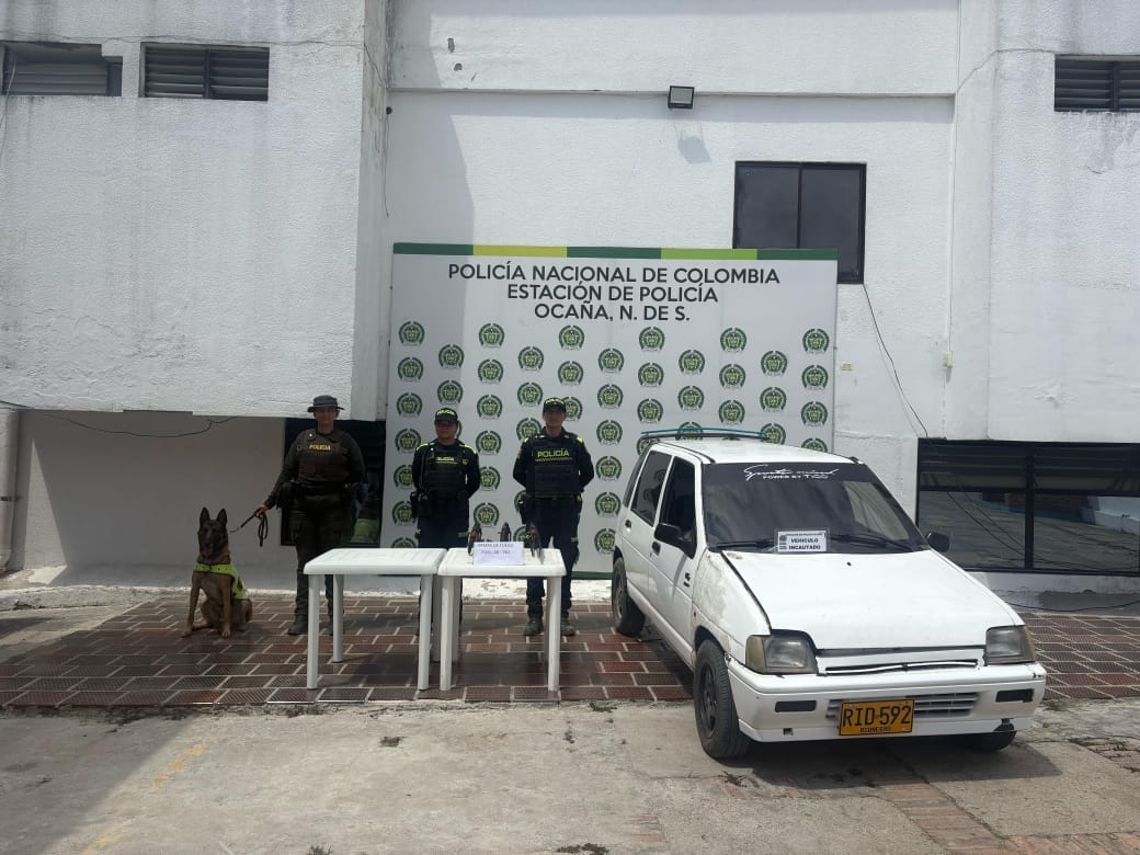 Incautación de la Policía. Foto: cortesía Policía Nacional.