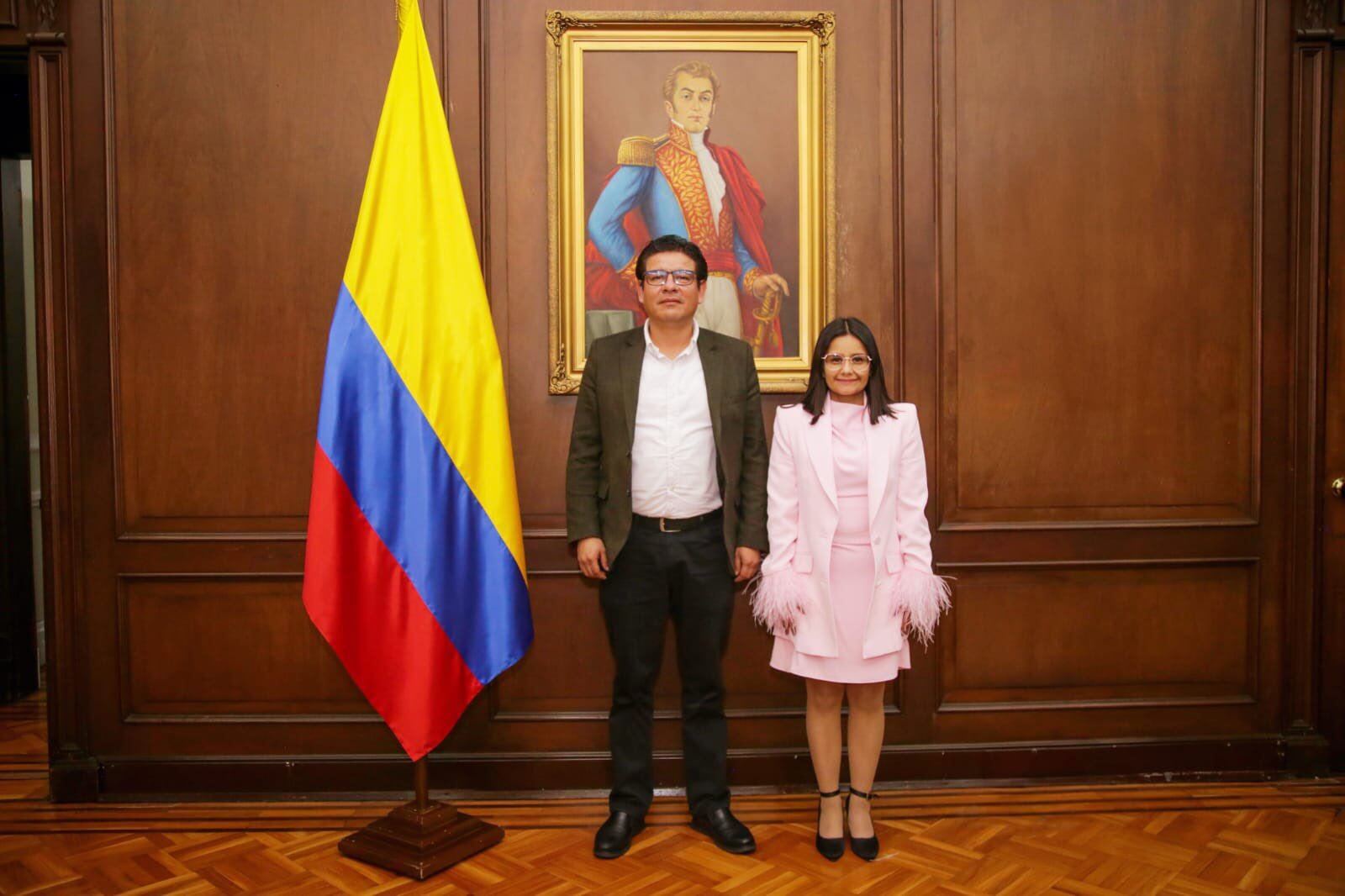Angie Rodríguez y Raúl Moreno. Foto: DAPRE