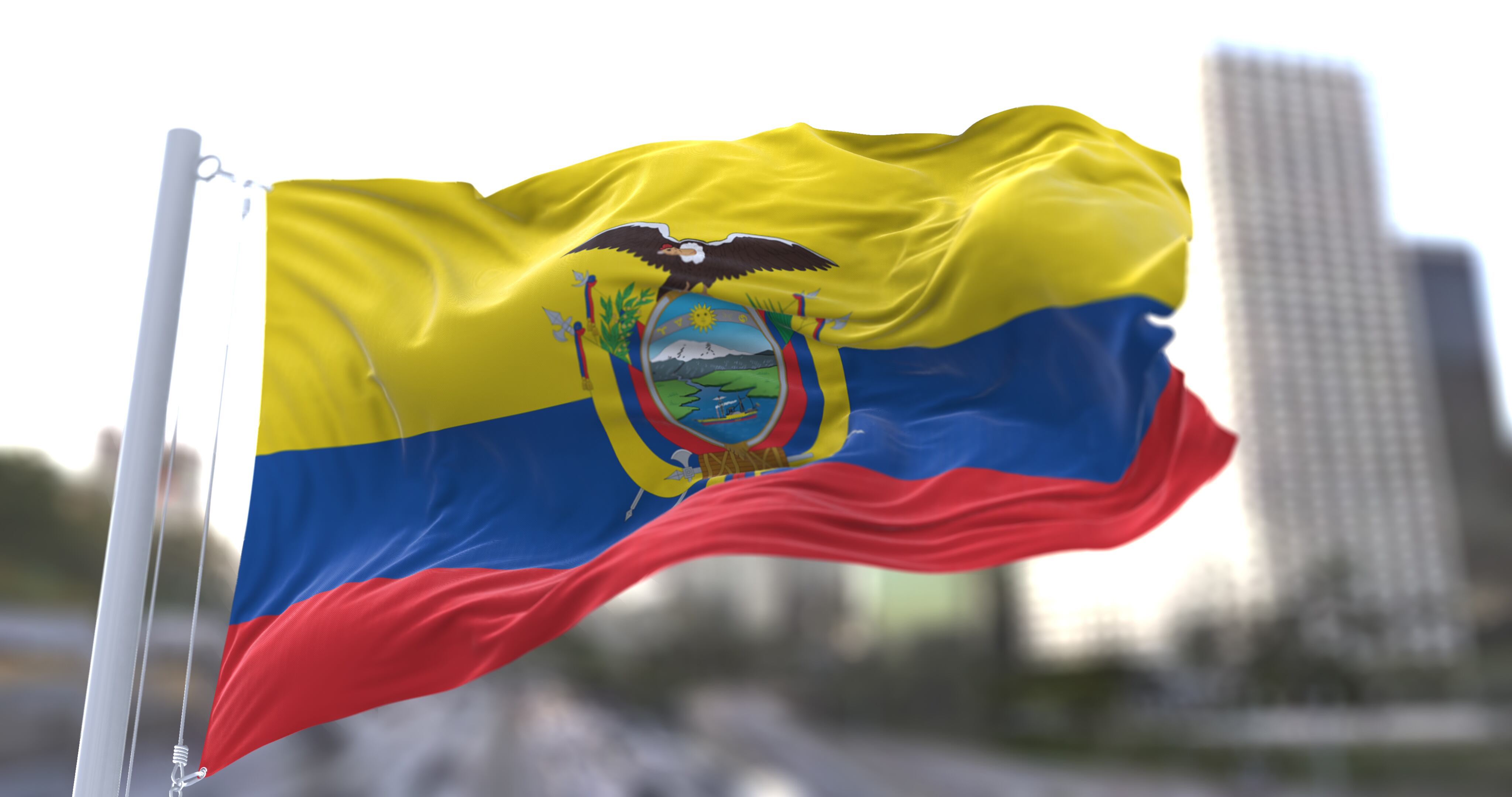 Bandera de Ecuador. Getty Images