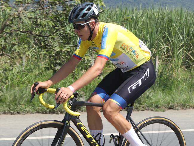 Ciclista colombiano, German Darío Gómez. (Foto: Federación Colombiana de Ciclismo)