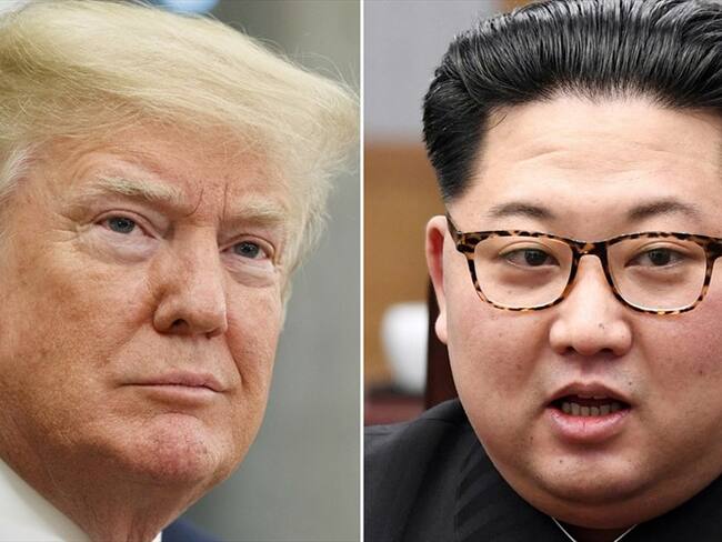 El presidente de Estados Unidos, Donald Trump y Kim Jong Un, presidente del Corea del Norte. Foto: Associated Press - AP