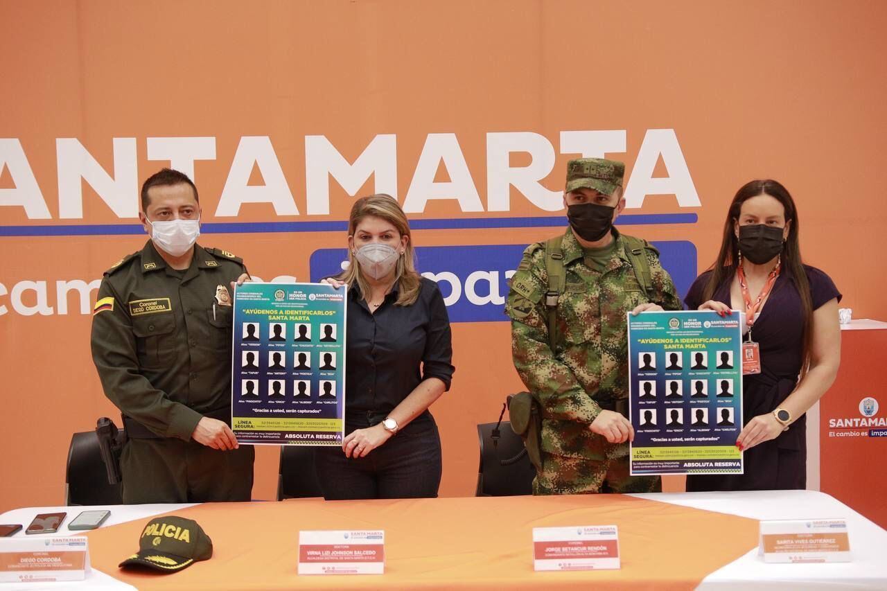 Este es el cartel de los más buscados/ Foto Alcaldía