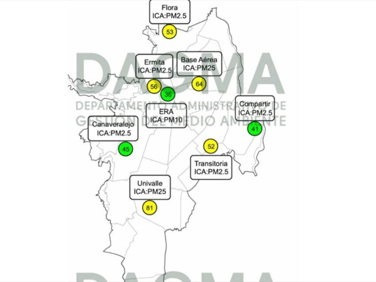 Mejora progresivamente la calidad del aire en Cali
