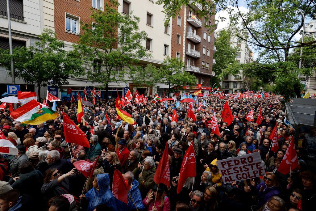 Manifestaciones en España. (Foto: OSCAR DEL POZO/AFP via Getty Images)