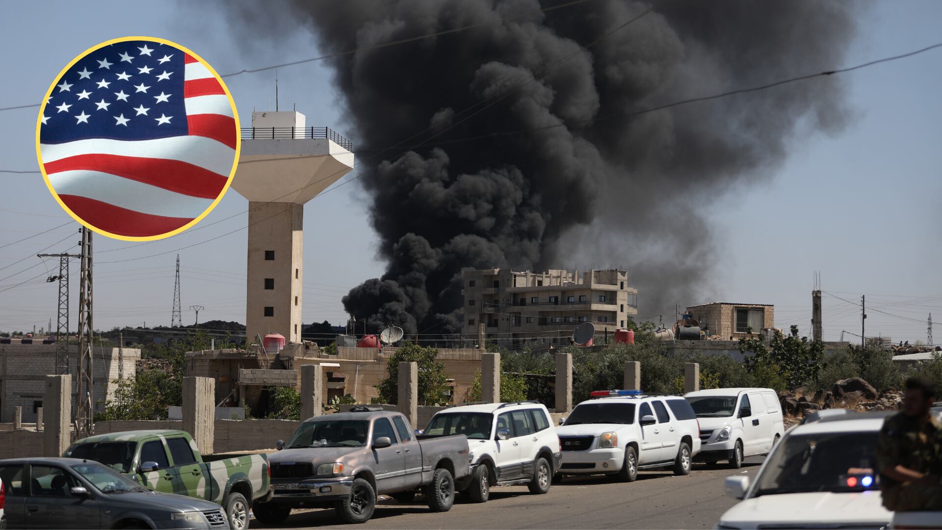 Bombardeo en Siria. Foto: Stringer/Getty Images.