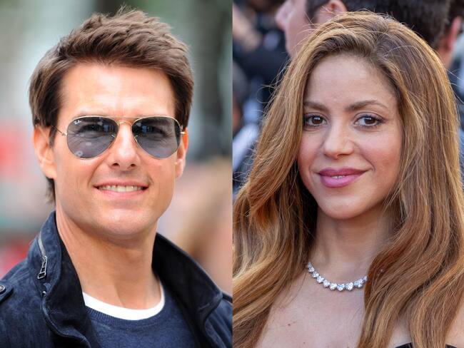Tom Cruise y Shakira. Foto: (Photo by Stuart Wilson/Getty Images) / (Photo by Marc Piasecki/FilmMagic)
