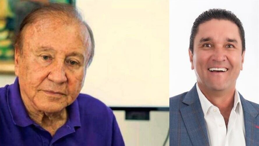 Rodolfo Hernández y Juan Carlos Cárdenas. . Foto: Tomada de Twitter.