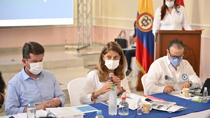 Gobierno se compromete a reubicar a 119 familias en Cúcuta y brindar ayudas humanitarias. Foto: Vicepresidencia