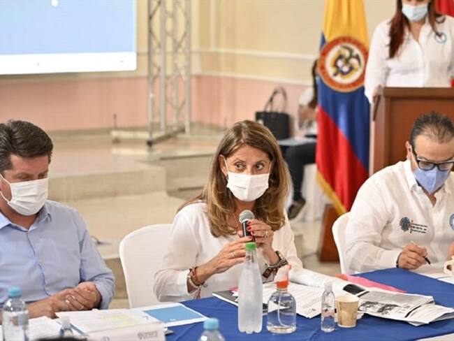 Gobierno se compromete a reubicar a 119 familias en Cúcuta y brindar ayudas humanitarias. Foto: Vicepresidencia