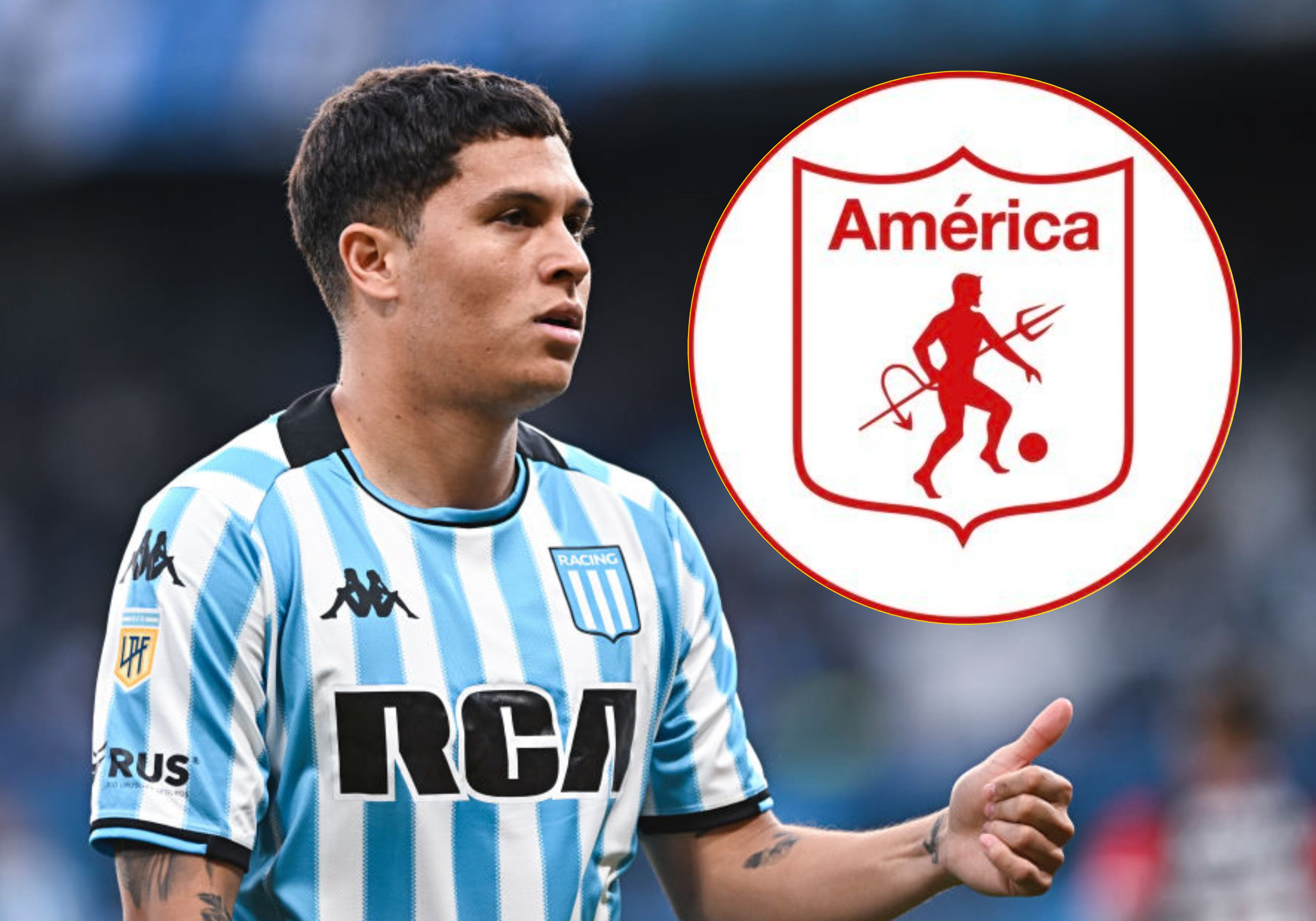 Juan Fernando Quintero y América de Cali. Foto:  (Photo by Rodrigo Valle/Getty Images) / América de Cali